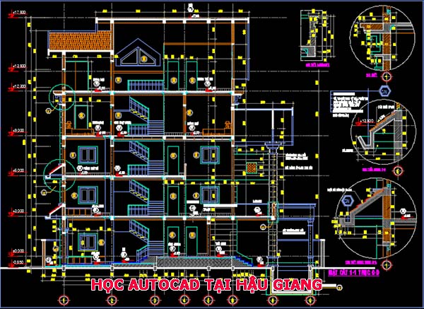 Khóa học autocad tại Hậu Giang