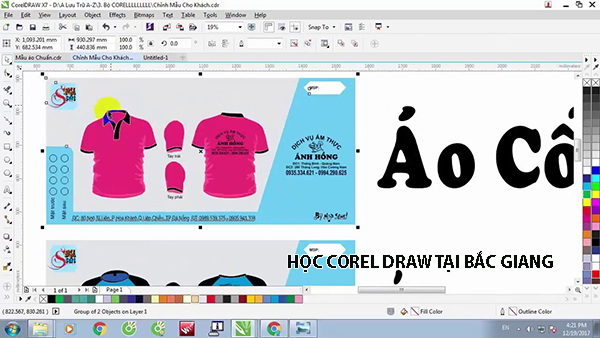 Học Corel Draw tại Bắc Giang