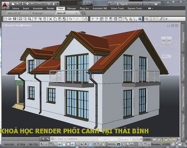 Khóa học render phối cảnh tại Thái Bình