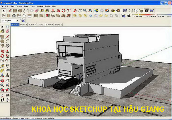 Khóa học Sketchup tại Hậu Giang