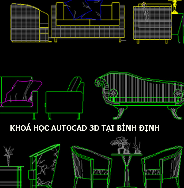 Khóa học Autocad 3D tại Bình Định.