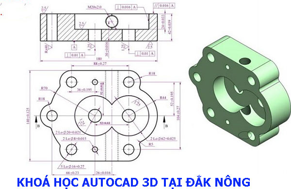 Khóa học Autocad 3D tại Đắk Nông.
