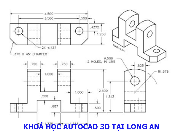 Khóa học Autocad 3D tại Long An