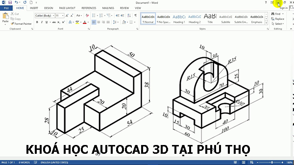 Khóa học Autocad 3D tại Phú Thọ.