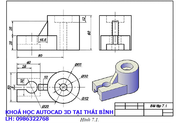 Khoá học Autocad 3D tại Thái Bình