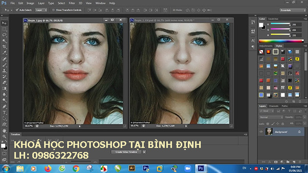 Khóa học Photoshop tại Bình Định