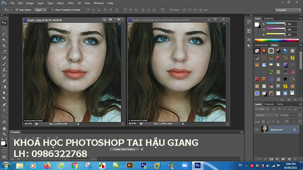 Khóa học Photoshop tại Hậu Giang
