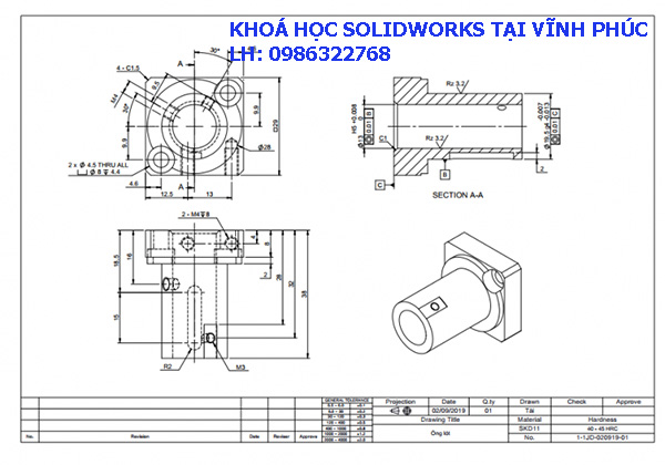 Khóa học Solidworks tại Vĩnh Phúc