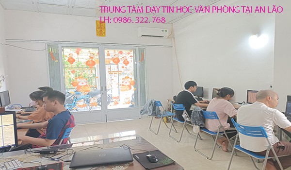 Trung tân dạy tin học văn phòng huyện An Lão- Hải Phòng.