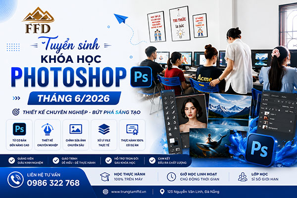 Tuyển Sinh Khóa Học Photoshop Tháng 6 năm 2026