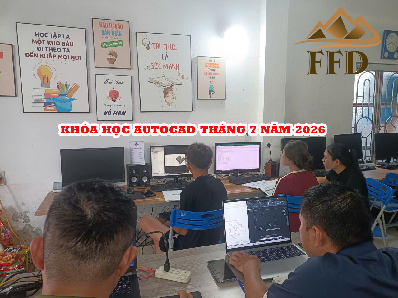 Tuyển sinh khoá học Autocad tháng 7 năm 2026