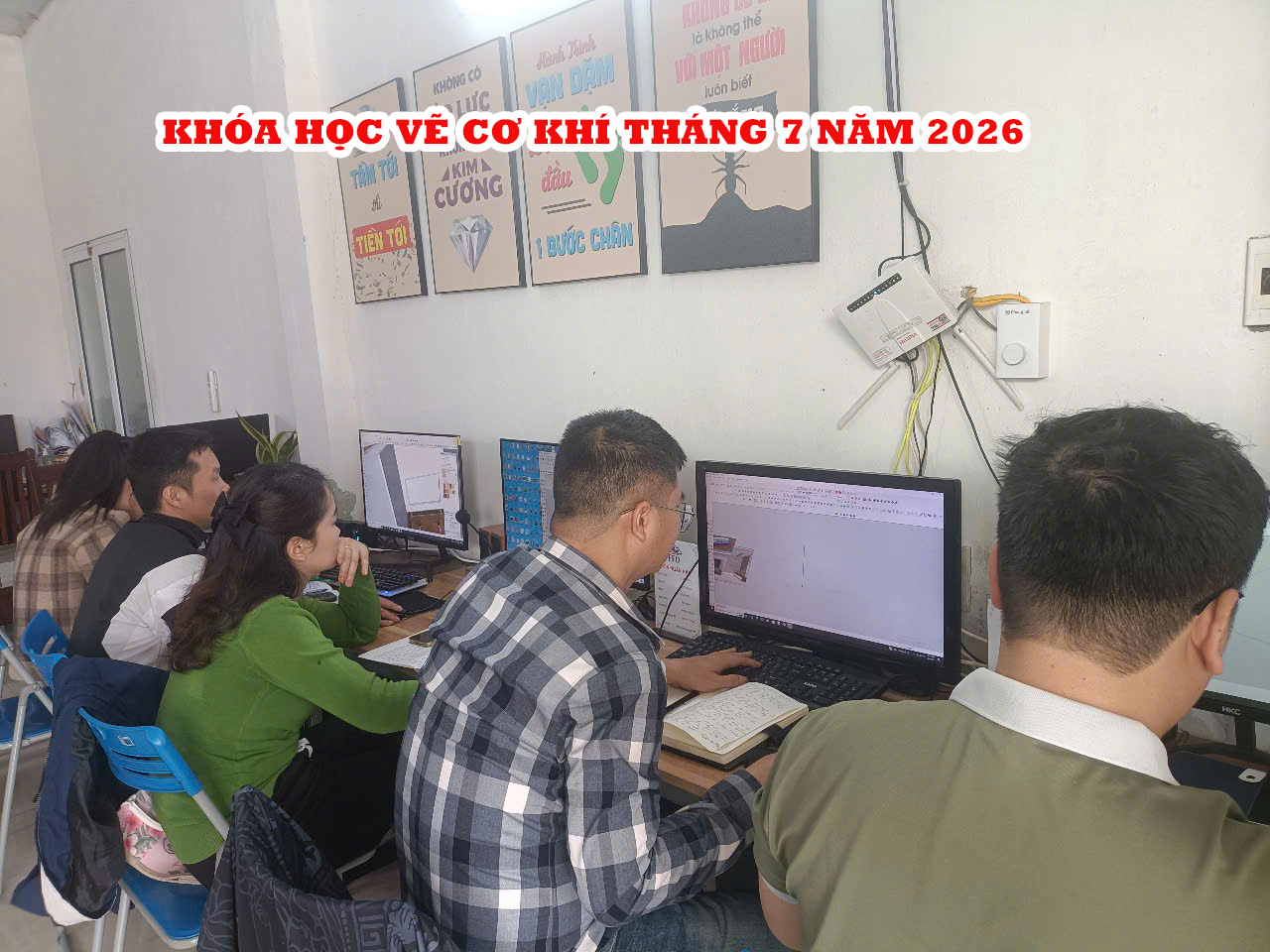 Tuyển sinh khóa học vẽ cơ khí tháng 7 năm 2026