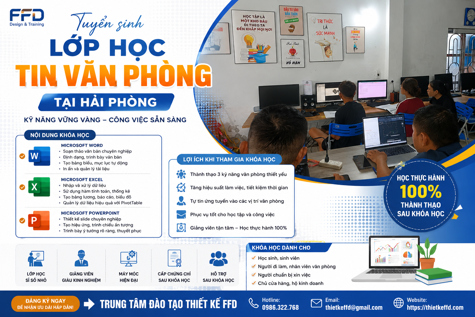 Học tin văn phòng tại Hải Phòng