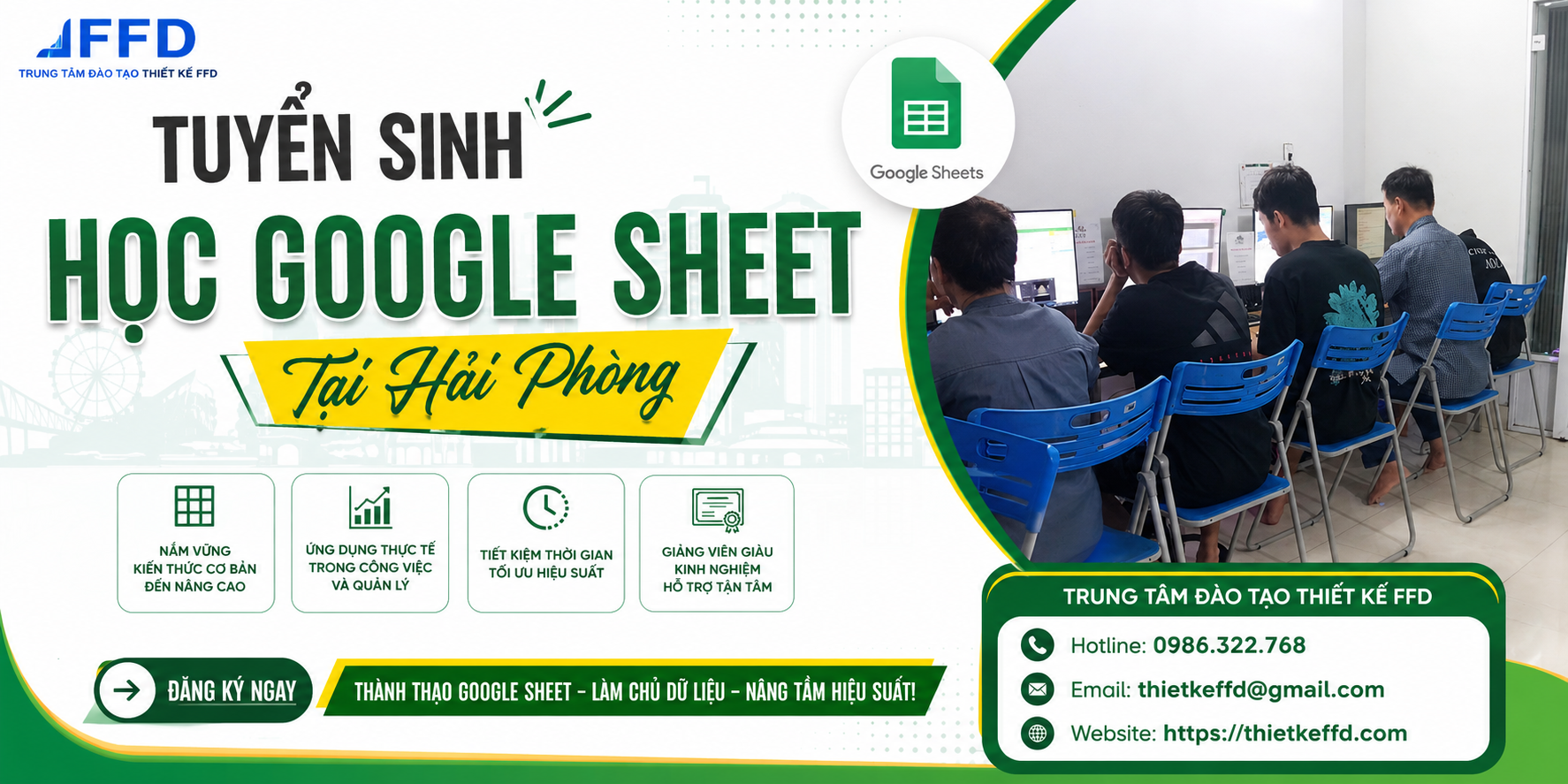 Học Google Sheets tại Hải Phòng