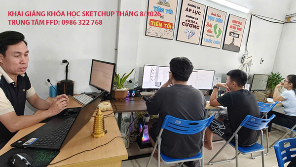 Khai giảng khóa học Sketchup tháng 8 năm 2026