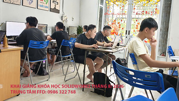 Khai giảng khóa học Solidworks tháng 8 năm 2026