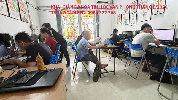 Khai giảng tin học văn phòng tháng 8 năm 2026